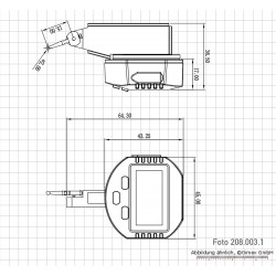 Digitālais sliežu mērītājs, 0,5 x 0,001 mm