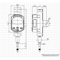Digitālais ciparnīcas indikators, 12,7 x 0,01 mm, absolūtā sistēma 2
