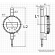 Digitālās skalas mērītājs, 12,7 x 0,01 mm, IP 54