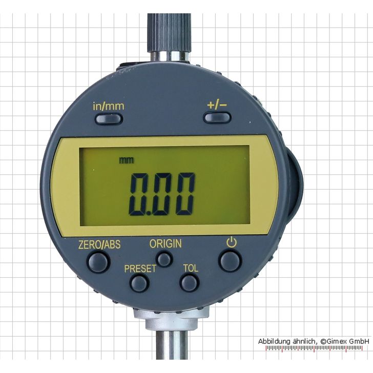 Digital dial gauge, 25 x 0.01 mm, IP 54