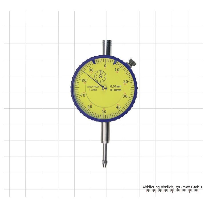 Счетчик с драгоценным камнем, 10 x 0,01 мм, защита от ударов, DIN 878