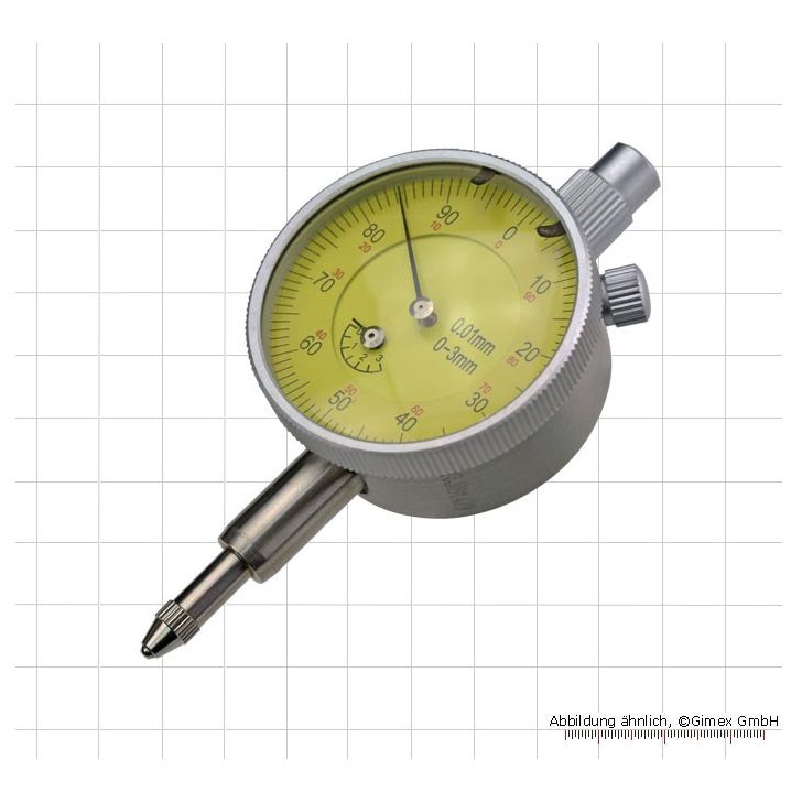 Small dial gauge, 3 x 0.01 mm, Ø 40 mm