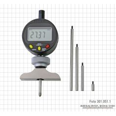 Digital dial gauge with depth measuring bridge 63x16 mm