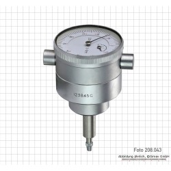 Ciparnīcas indikators ar aizmugurējo mērīšanas vārpstu, 3 x 0,01 mm