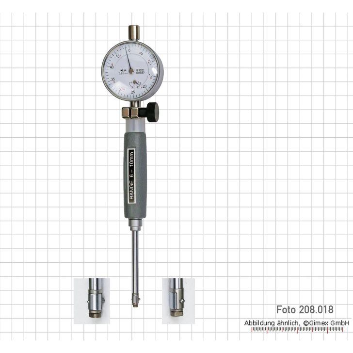 Iekšpusē precīza mērierīce, 6 - 10 mm