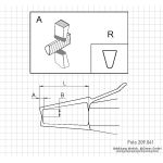Outside quick measuring probe, 0 - 10 mm