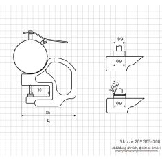 Biezuma mērītājs, plakans, 10 x 30 mm 2