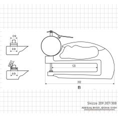 Biezuma mērītājs, plakans, 10 x 120 mm 2