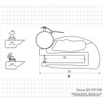 Толщиномер, плоский, 10 x 120 мм