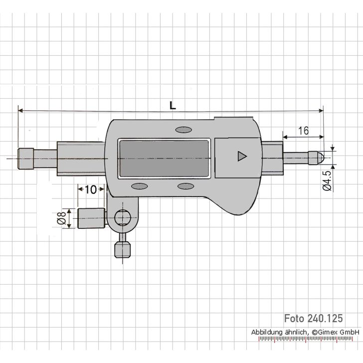 Digital probe 0 - 20 mm