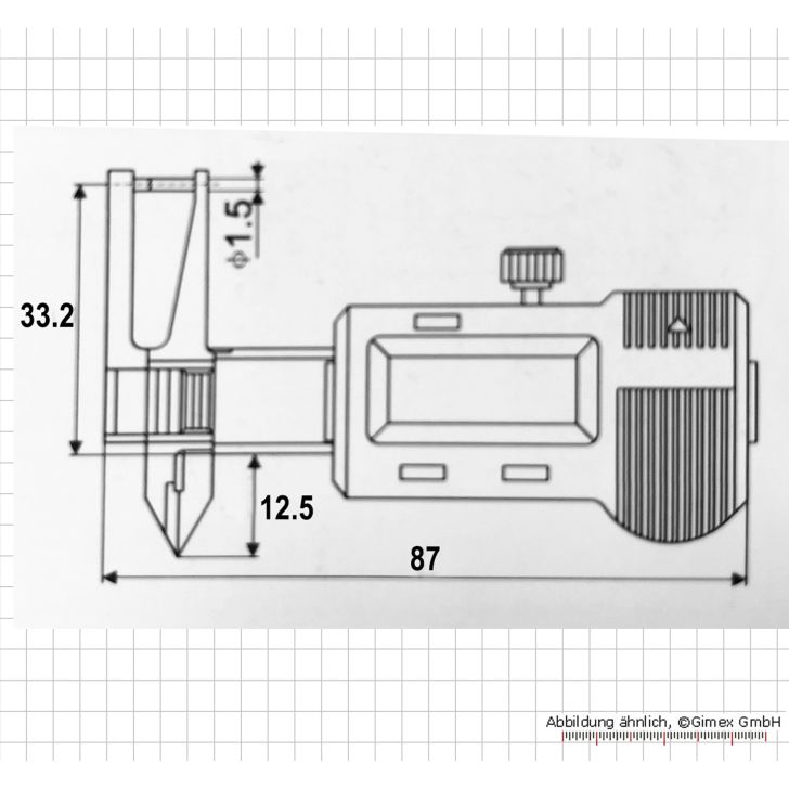 Цифровой манометр внутри и снаружи 0–25 мм