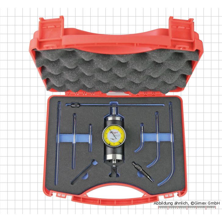 Centering device with fine feel, with 3 mm scale