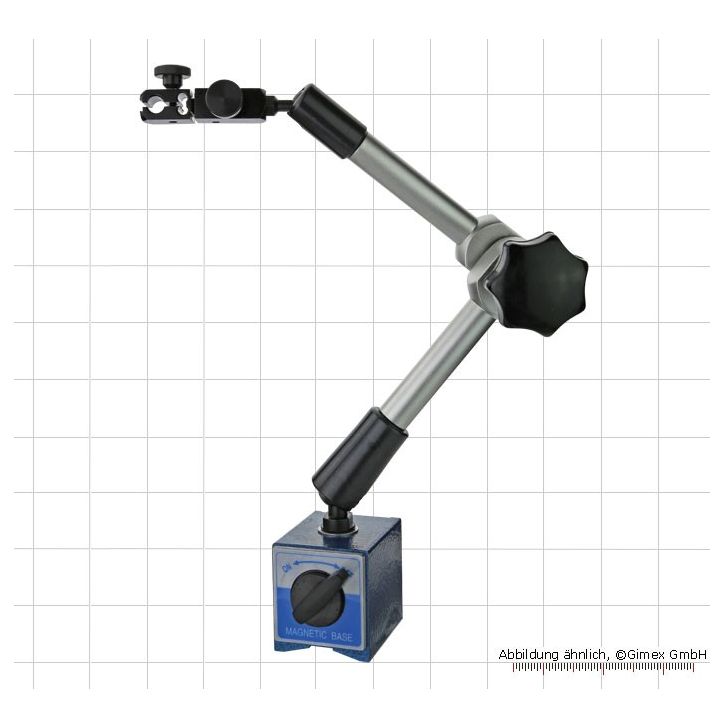 Magnētiskais mērīšanas statīvs ar centrālo fiksatoru, mehānisks, 80 kg M10, 430 mm