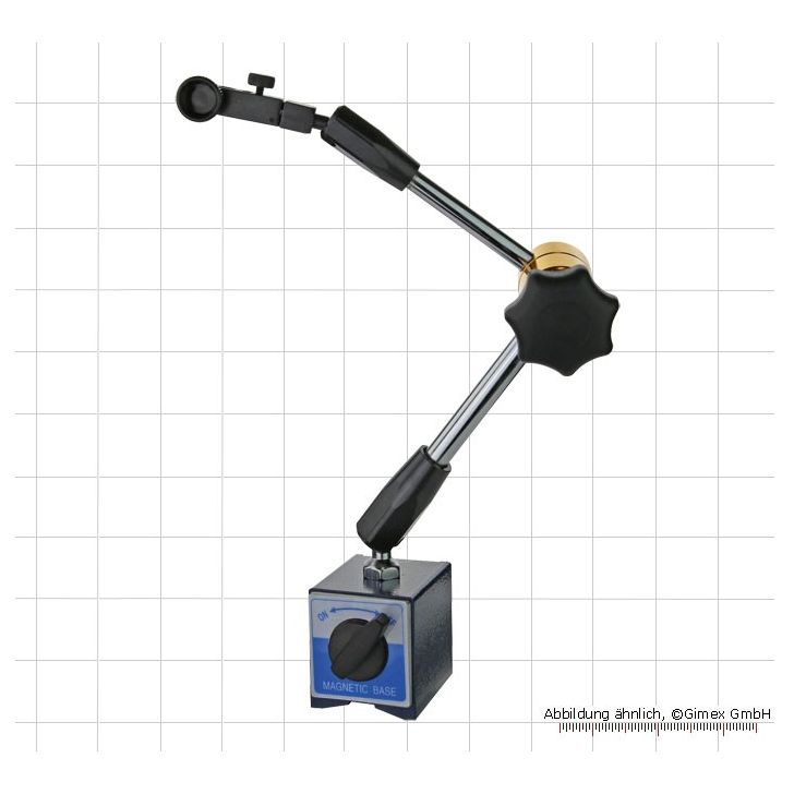 Magnetic measuring stand with central locking, mechanical, 60 kg