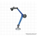 Magnetic measuring stand with central locking, mechanical, 300 mm, with permanent magnet 24 kg