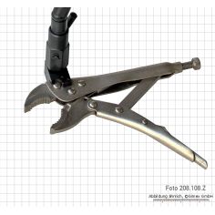 Magnetic measuring stand with clamping pliers 2