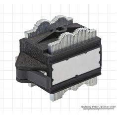 Magnetic base with fins for uneven surfaces, 60kg/M8