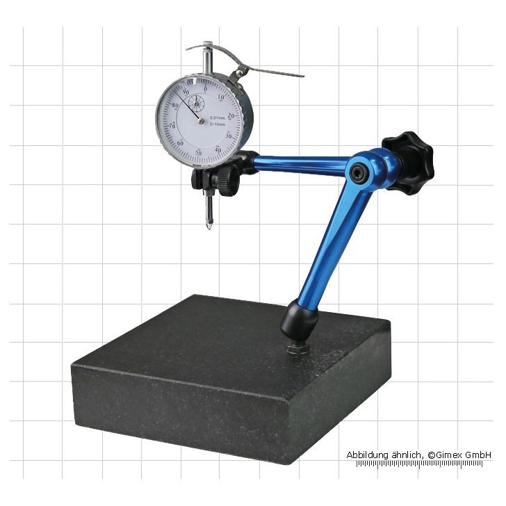 Measuring table with granite slab and measuring instrument