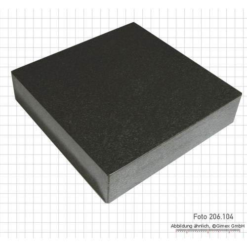 Mērīšanas un kontroles plāksnes no granīta, 300 x 300 x 50 mm, DIN 876/0