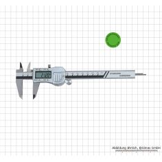 Digital caliper 150 mm, with calibration certificate