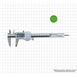 Digitālais suports 150 mm, ar kalibrēšanas sertifikātu