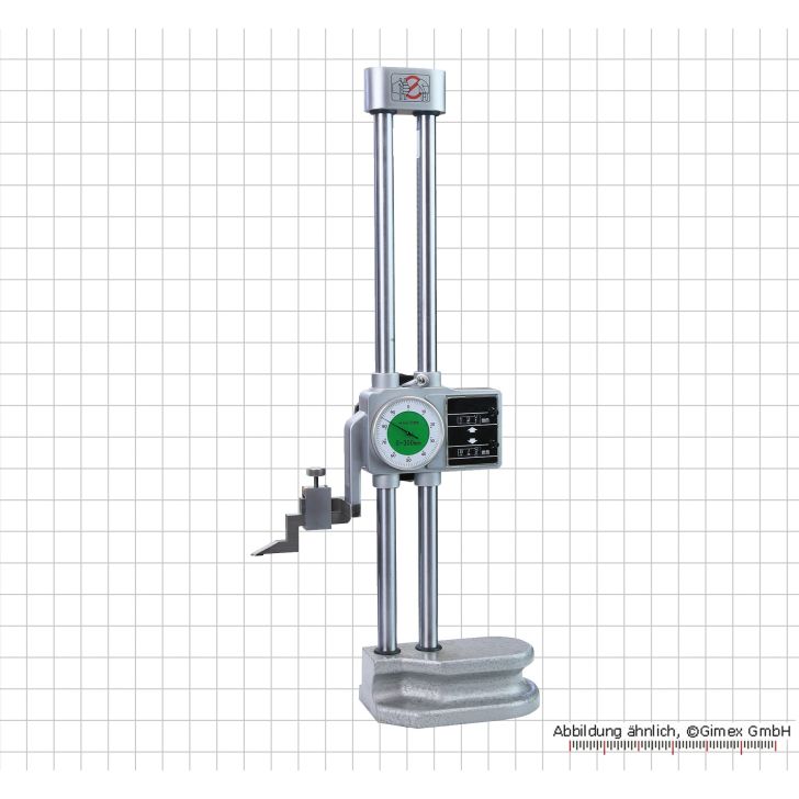 Double column height gauge with fine adjustment, 300 mm