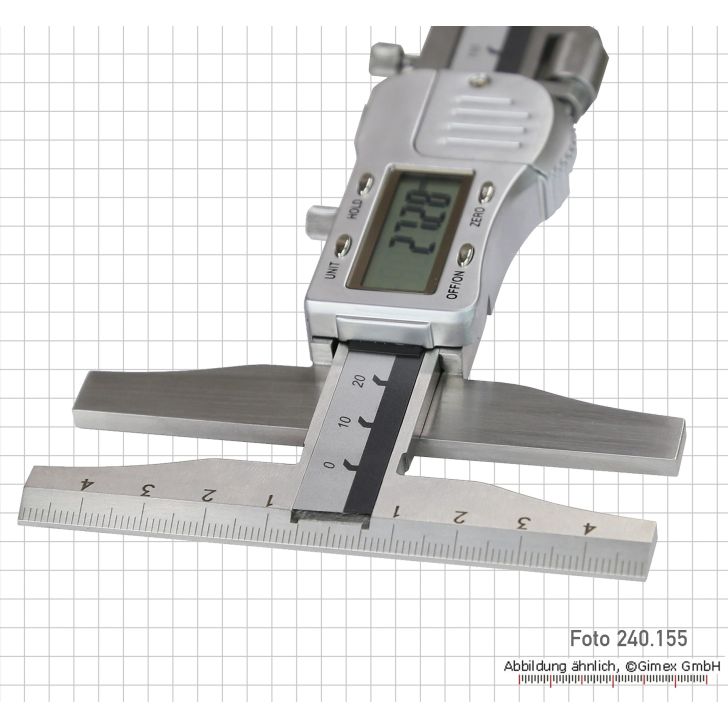 Digital marking caliper, 200 mm