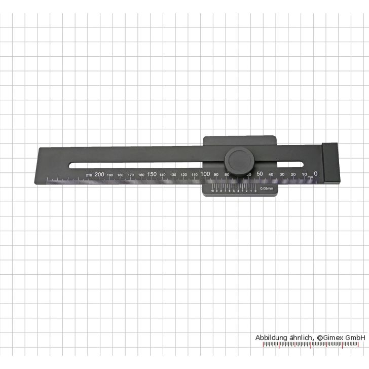 Aluminum marking gauge, 200 mm