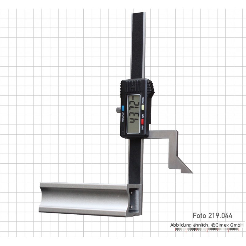 Digitālais augstuma mērītājs un marķēšanas ierīce, viegla versija, 200 mm