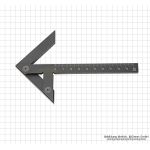 Aluminum centering bracket, 100 x 70 mm