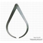 Внешняя кнопка с заклепкой, 400 мм.