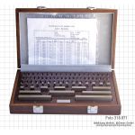 Steel measuring block set, grade 1, 87 pcs.