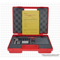 Holder for measuring block test set for micrometers, with flat glass 2