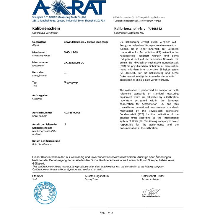 Caliber GOOD M 60 X 4.0