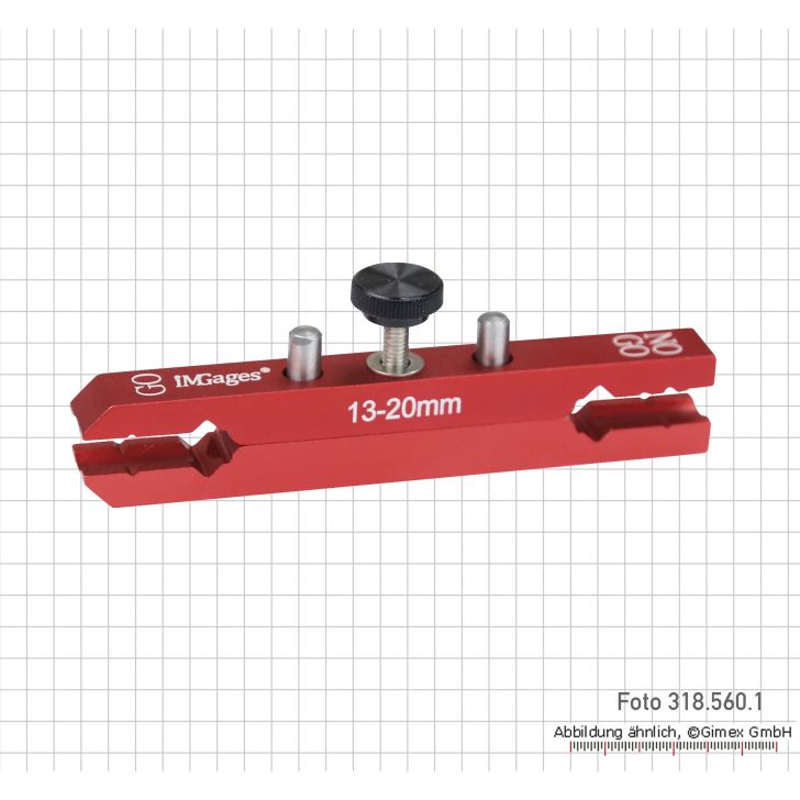 Pin gauge holder, for measuring pins from 13 to 20 mm