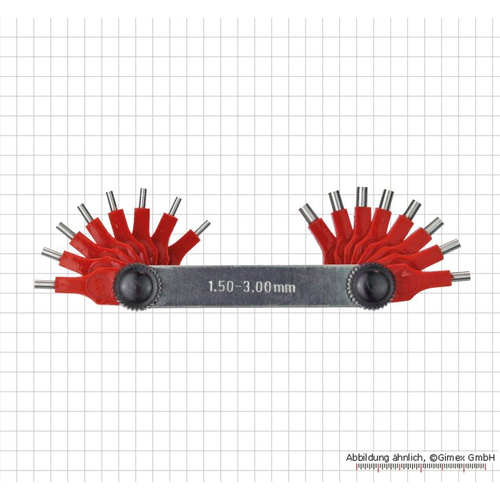 Nozzle gauges, 16 pcs.