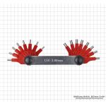 Nozzle gauges, 16 pcs.