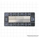 Surface comparison plates, 6 pcs., "grinding"