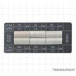 Surface comparison plates, 6 parts, "turning"