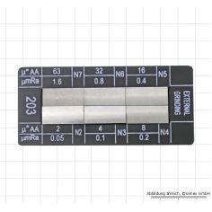 Surface comparison plates, 6 pcs., "cylindrical grinding"