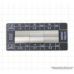 Surface comparison plates, 6 pcs., "cylindrical grinding"