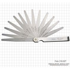 Taustmērs k-ts INOX, 0,05 - 0,5 mm, 8 gab.