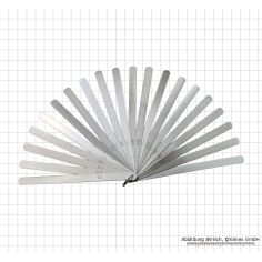 Thread pitch gauge set 0.05 - 1.0 mm, 13 pcs., 150 mm long 2