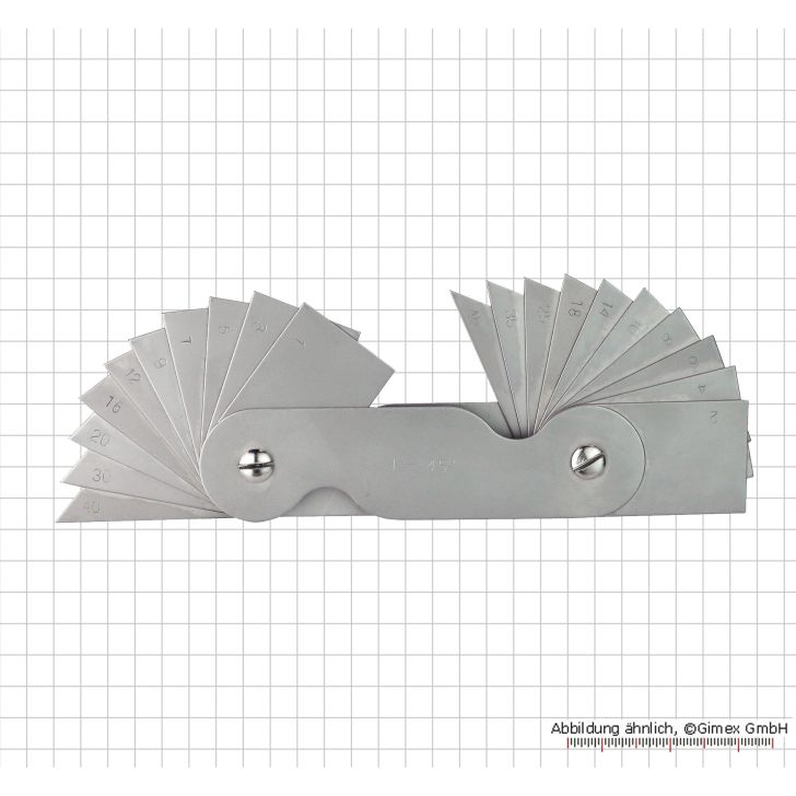 Angle check gauges, 20 pcs.