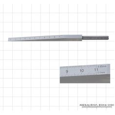 Steel target, 0.5 - 110 mm, reading 0.1 mm