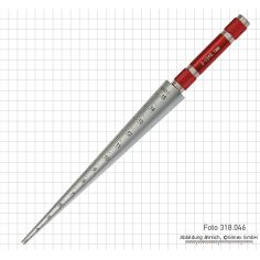 Bore gauge, 3 - 15 mm, conical, reading 0.1 mm