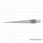 Steel target, 1 - 15 mm, reading 0.1 mm
