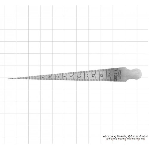 Tērauda mērķīlis, 1 - 15 mm, rādījums 0,1 mm