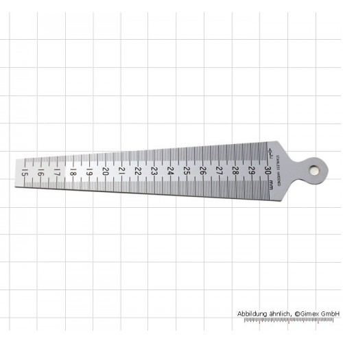 Tērauda mērķīlis, 15 - 30 mm, rādījums 0,1 mm