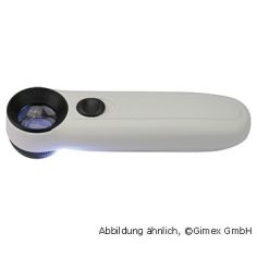 Illuminated magnifier with LED light, 21 mm, 40 diopters